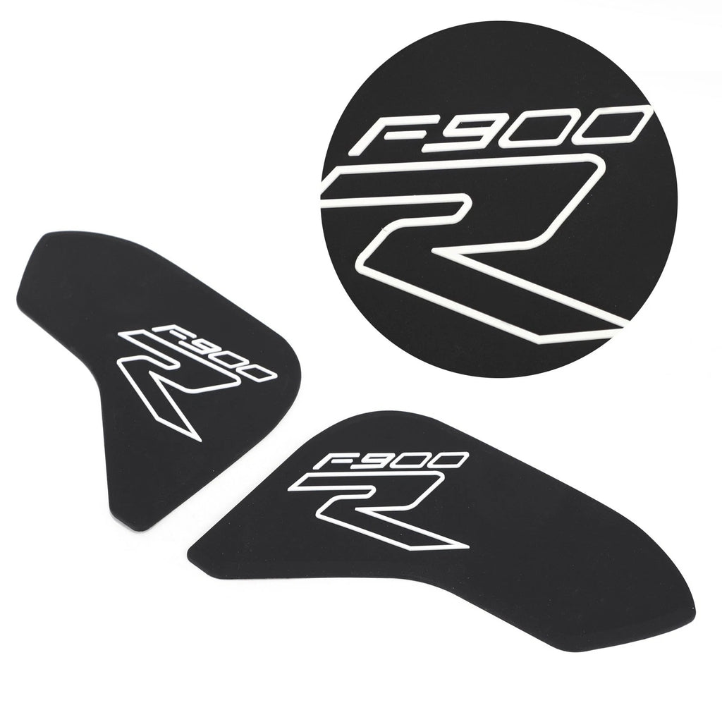 2X Side Tankpad Fuel Tank Protector for BMW F900R (2020) - Rubber Black