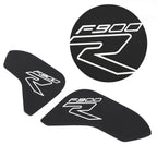2X Side Tankpad Fuel Tank Protector for BMW F900R (2020) - Rubber Black