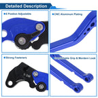 Short Brake Clutch Levers for Suzuki GSXR600 (1997–2003) Blue 1 Pair
