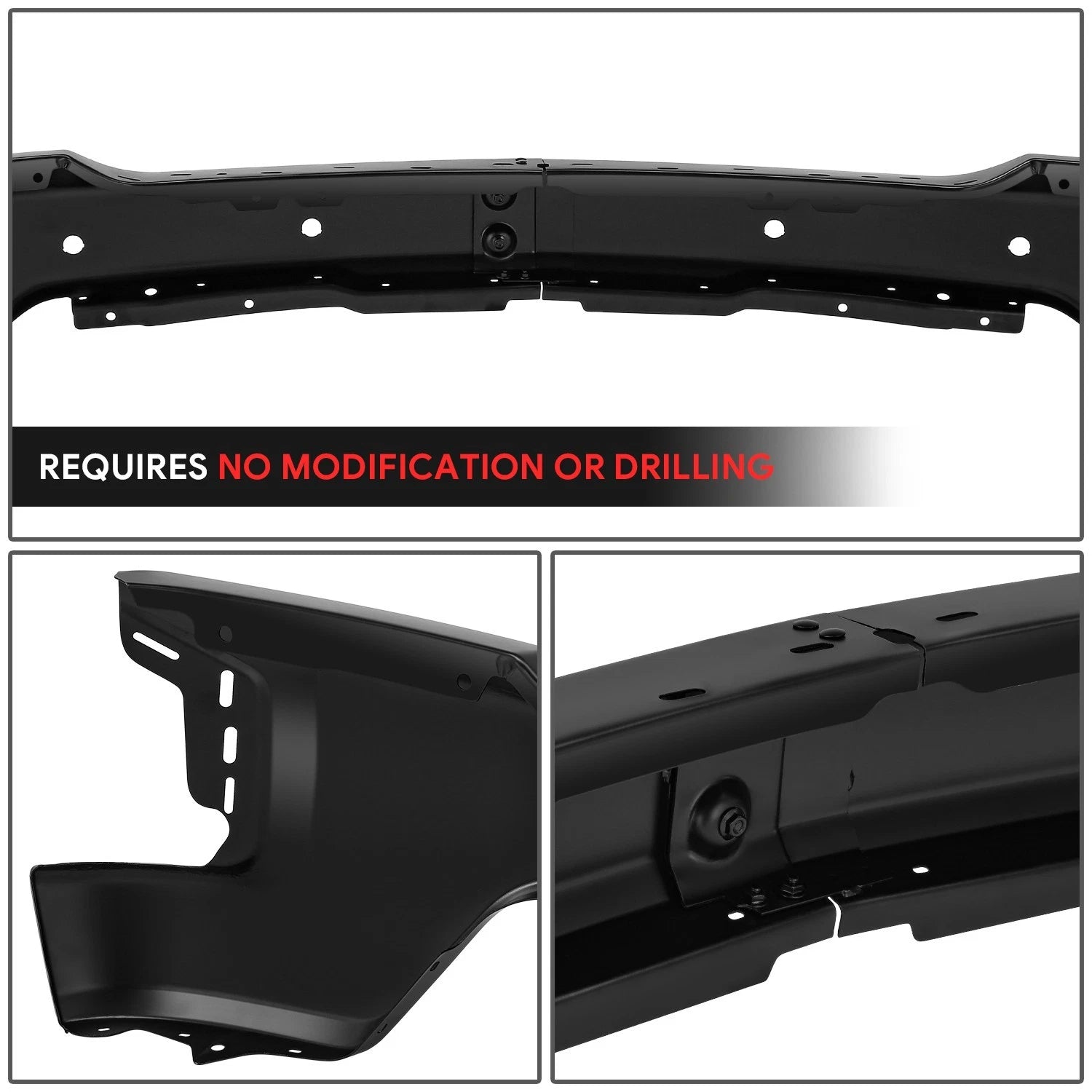 Front Bumper Face Bar for Chevy Silverado 1500 LTD (2019–2022) w/ Sensor Holes