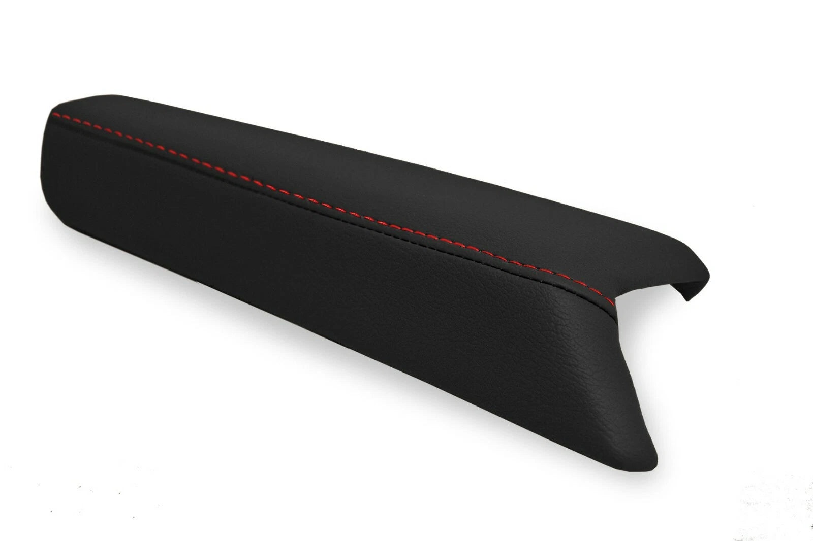 2PC Leather Armrest Door Panel Cover for Nissan 350Z Coupe (2006–2008) Red Stitch