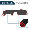 Dashboard Cover Mat for Honda Accord CY2 Sun Protector Pad Black Red
