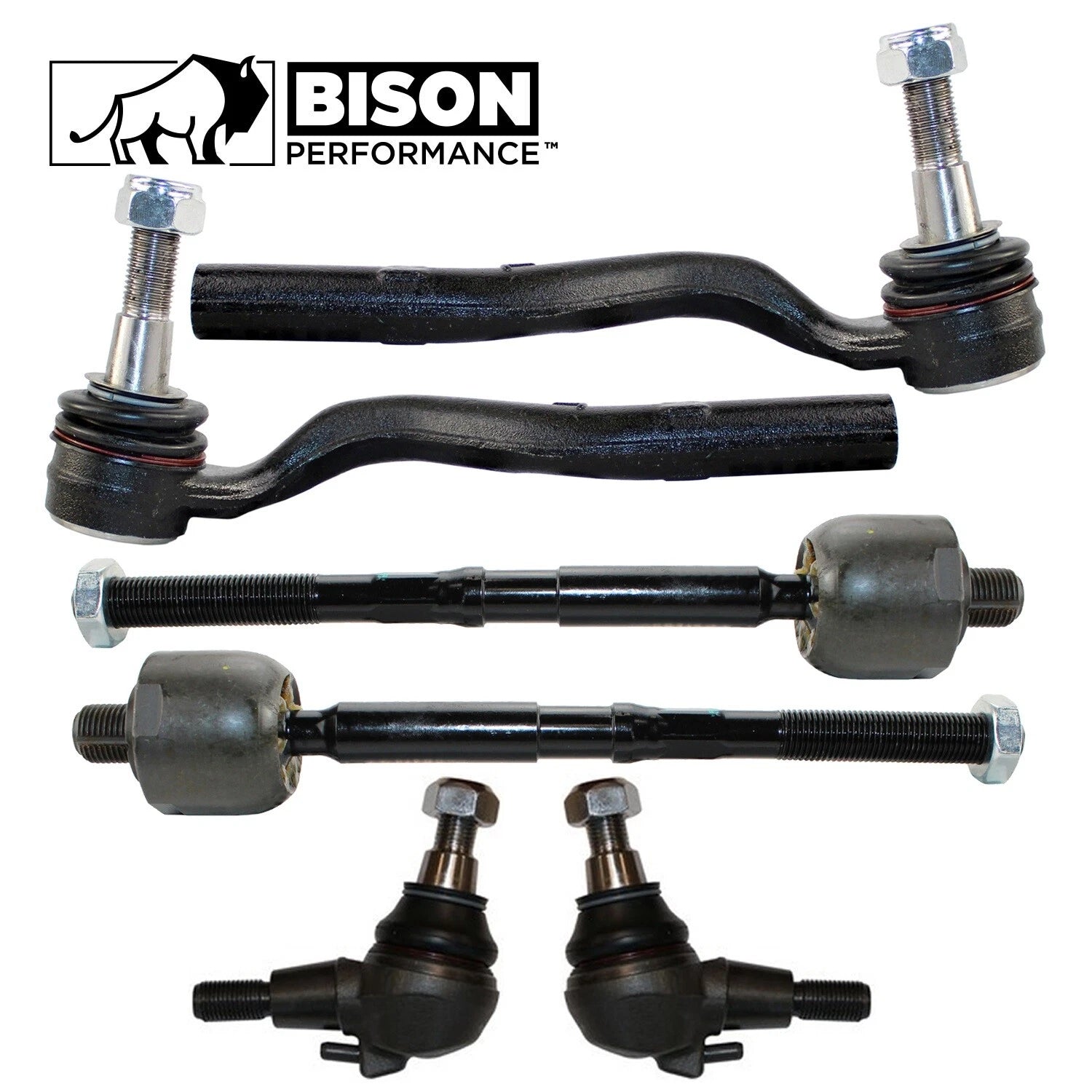 6pc Front Tie Rod End & Lower Ball Joint Kit for Mercedes W212 (2009–2016)