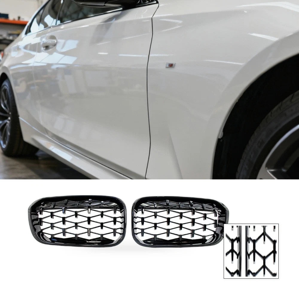 Grille for BMW 1 Series F20 F21 (2015–2017) Meteor Gloss Black Plated