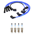 NGK 7mm Wire Set & Bosch Platinum Spark Plug Kit for Mazda 626 MX-6 Probe (1990–1997)