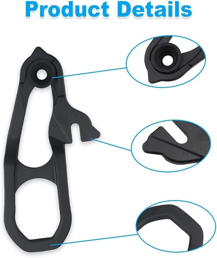 Set of 2 Black Heavy Duty Front Tow Hooks for Dodge Ram 1500 (2019–2024) 82215268AB