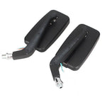 8mm/10mm Moto Left & Right Rear View Side Mirrors with LED Signal Light for Car