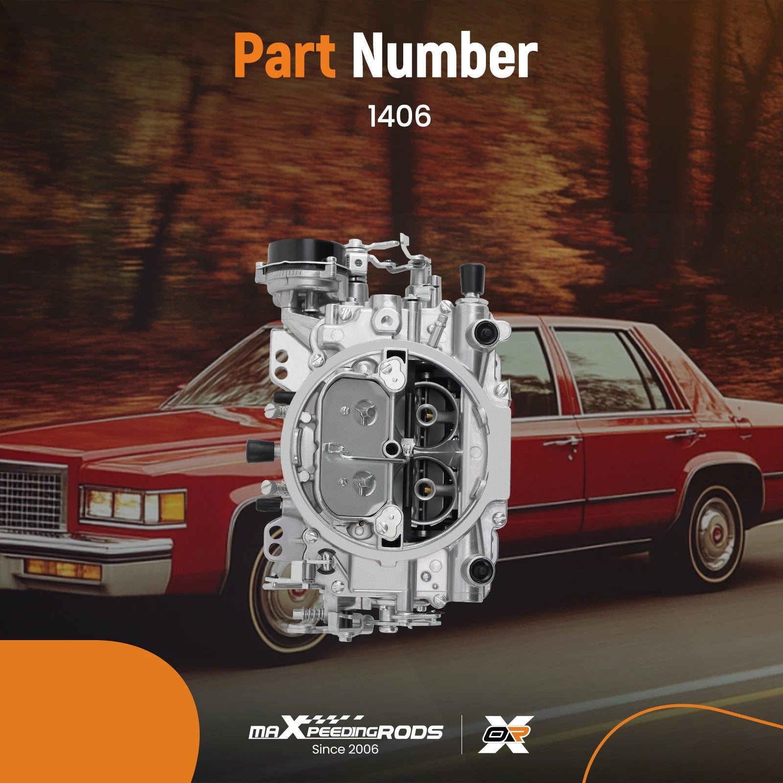 4 Barrel Carburetor Kit with Gasket for Performer 600 CFM (1406)