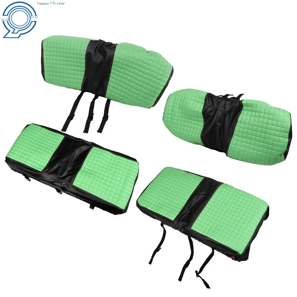 Set of 2 Front and Rear Seat Covers for Club Car DS (2000.5–Present) - Green