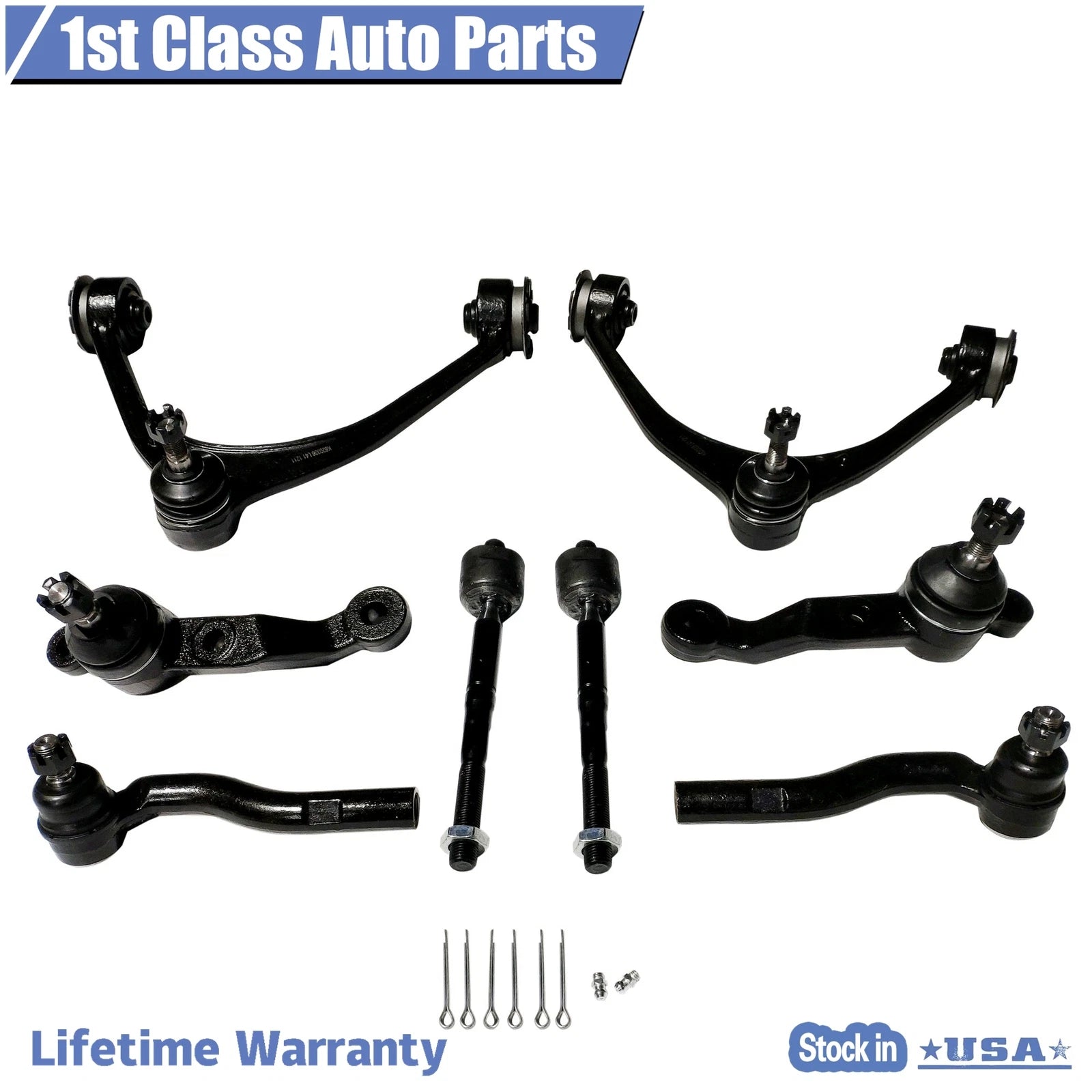 Set of 8 Front Suspension Upper Control Arms Ball Joints for Lexus GS300 GS430 (1998–2005)