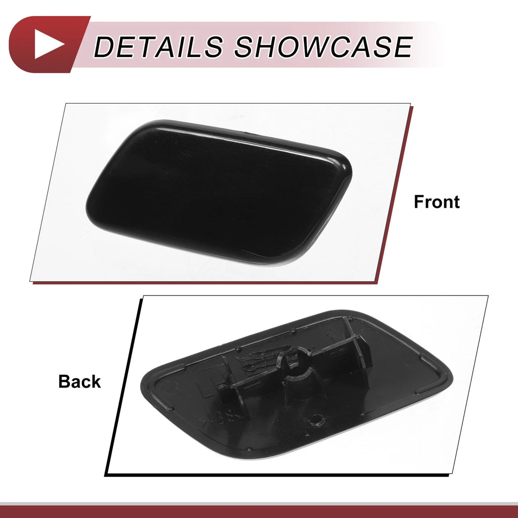 Front Left Washer Nozzle Cover Cap for Subaru Forester (2013–2015) Black