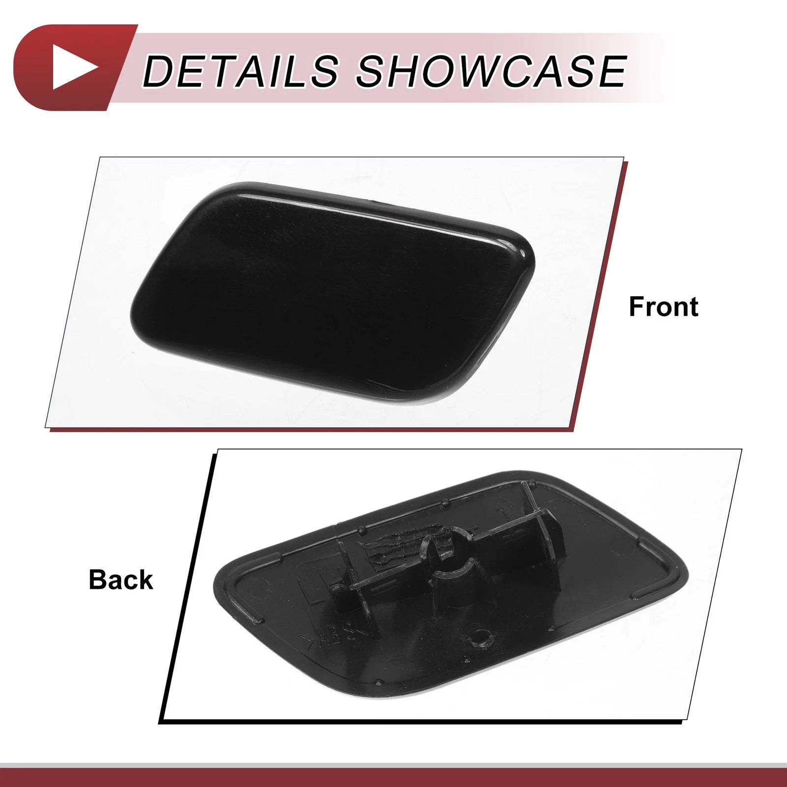 Front Left Washer Nozzle Cover Cap for Subaru Forester (2013–2015) Black