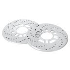 2X Cross Drilled Aluminum Brake Disc Cover for Car Wheel Decor 2.95"