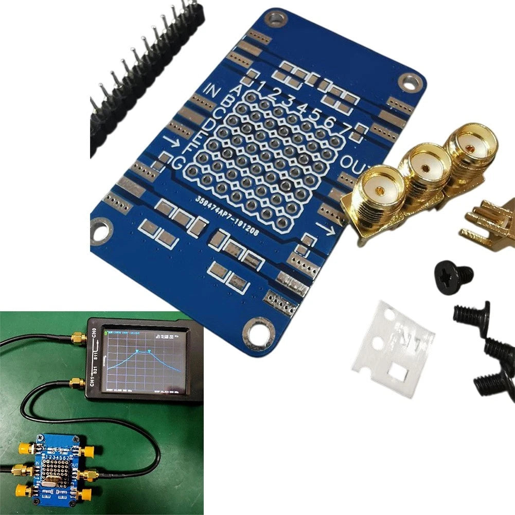 L68A Nano VNA Test Demo Board Kit with Female Headers Calibration Res
