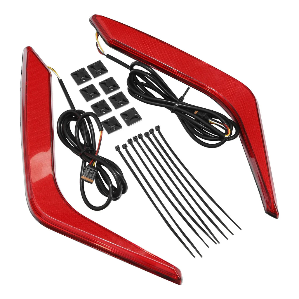 Rear Saddlebag Turn Brake Light Accents for Honda Goldwing GL1800 (2018-2024)