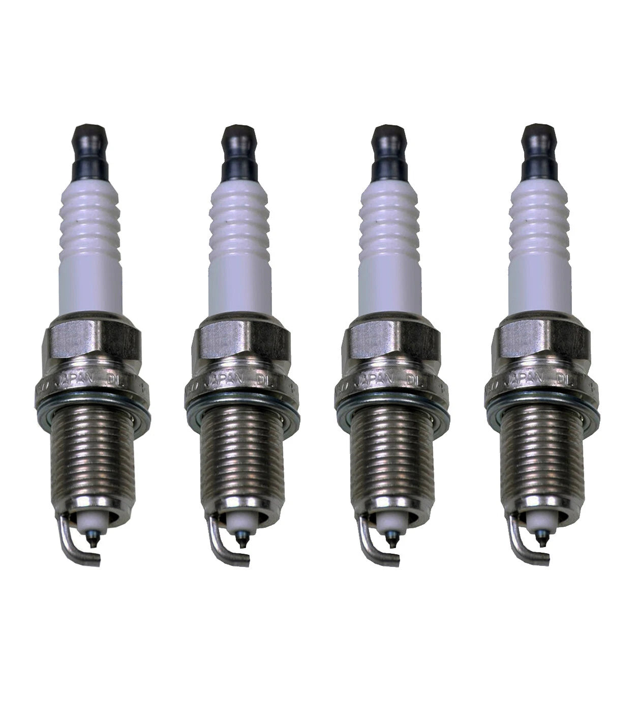 Set of 4 Denso Double Platinum Spark Plugs Gap 0.044 for Honda Mazda Acura Ford L4