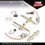2-Door Power Window Kit for Universal Hot Rods (Flat Glass)