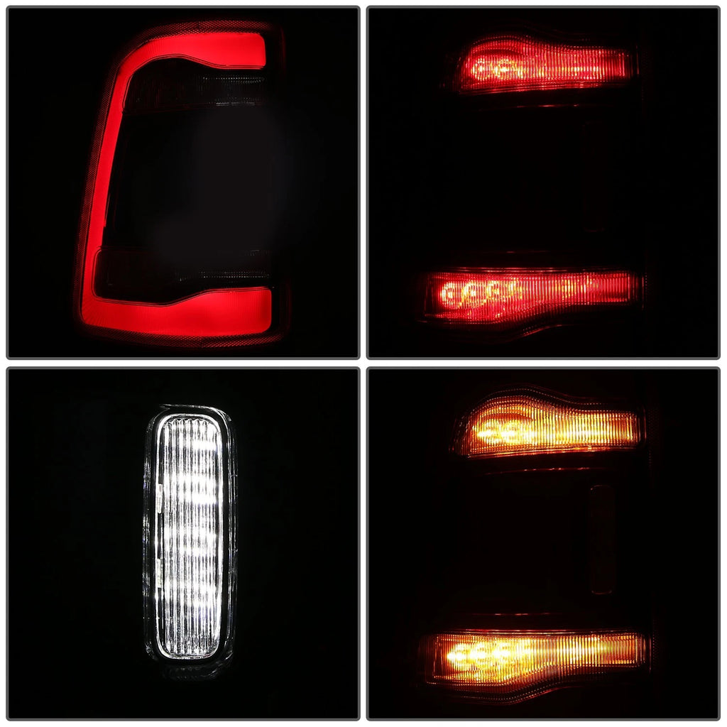 Left Tail Light Assembly for Ram 1500 (2019–2024) Chrome Red LED w/Blind Spot