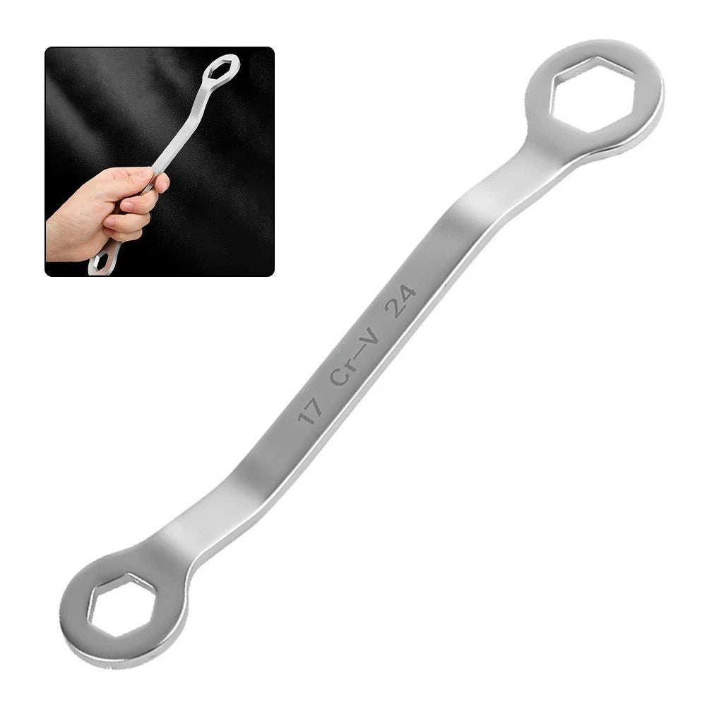 Oil Drain Wrench Tool Set for Motorcycles 17mm & 24mm