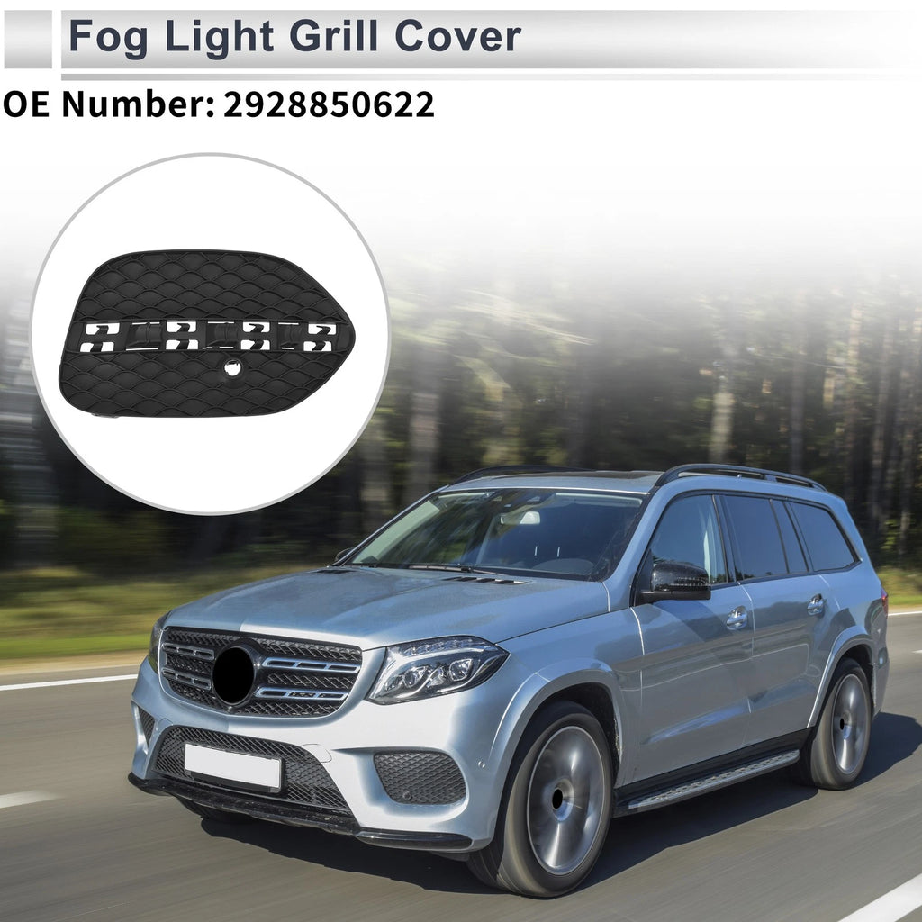 1Pc Fog Light Grill for Mercedes-Benz GLE350 (2016–2020) No.2928850622 Black