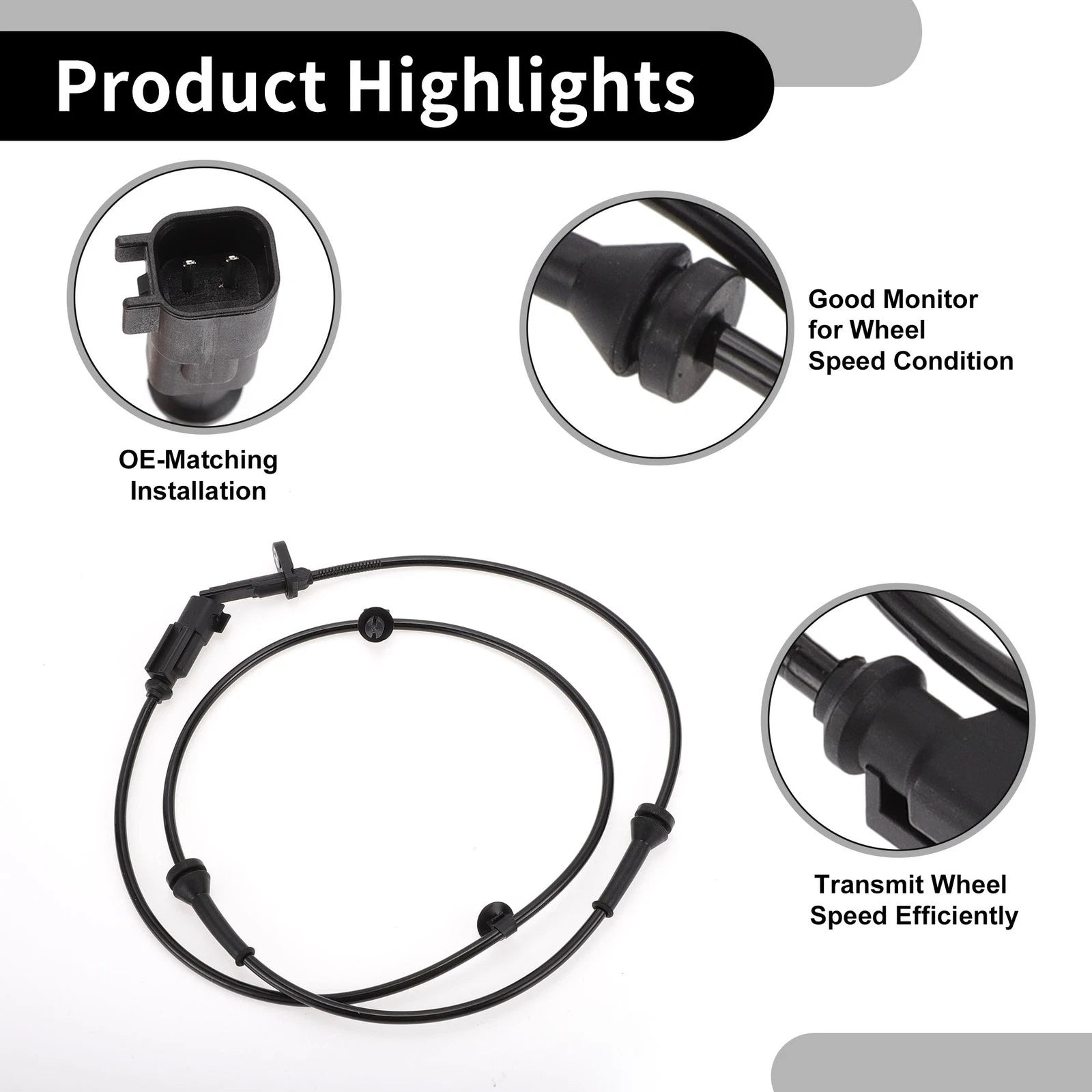 ABS Sensor No.AE9Z2C204A for Ford Flex (2010–2012) Front Left/Right