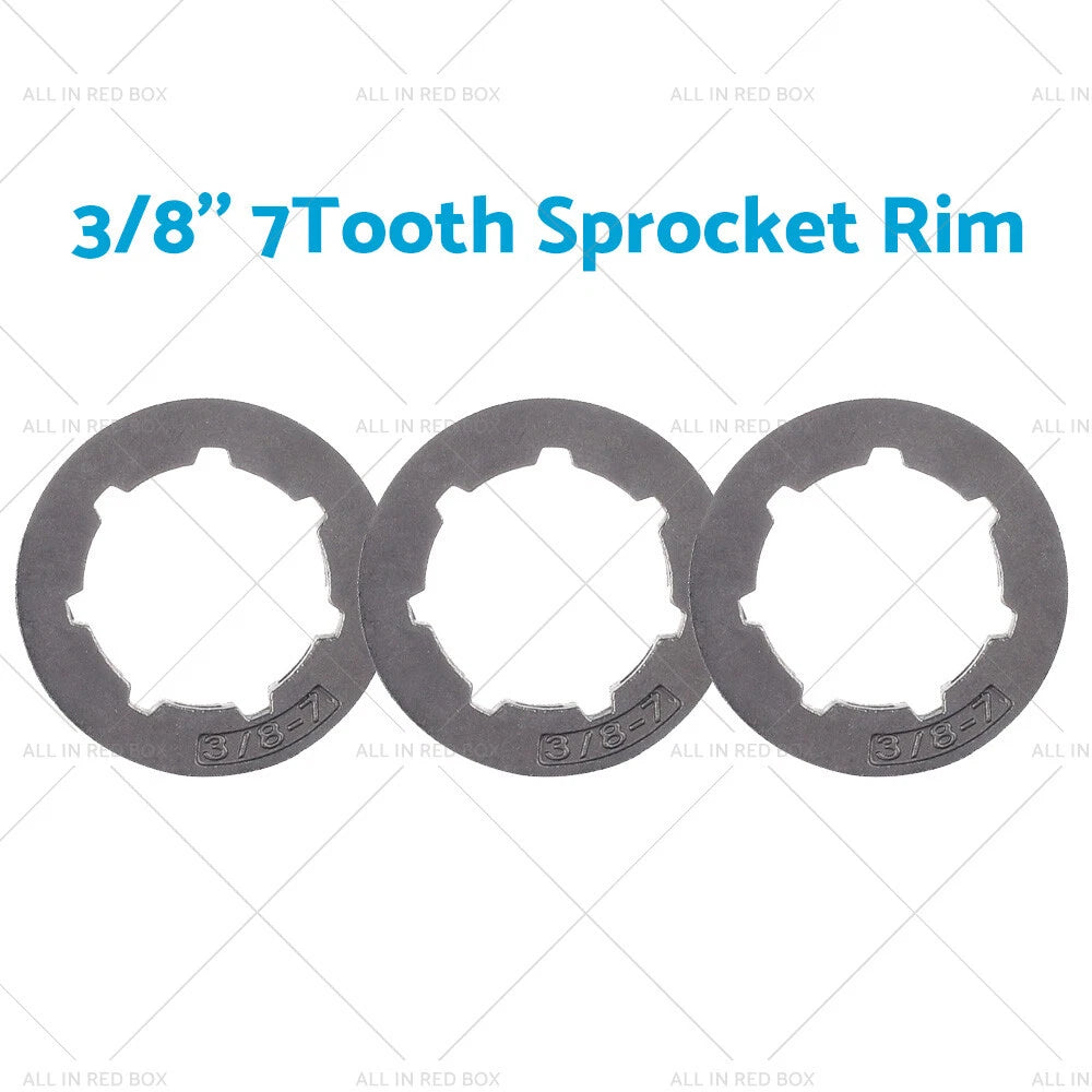 3PCS 3/8" 7T Sprocket Rim for STIHL 044 046 066 MS440 MS441 MS460 MS660