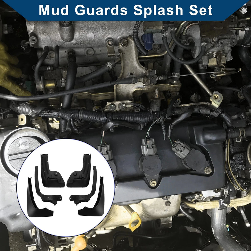 Set of 4 Mud Flaps Splash Guards for BMW 5 Series GT (2012–2015)