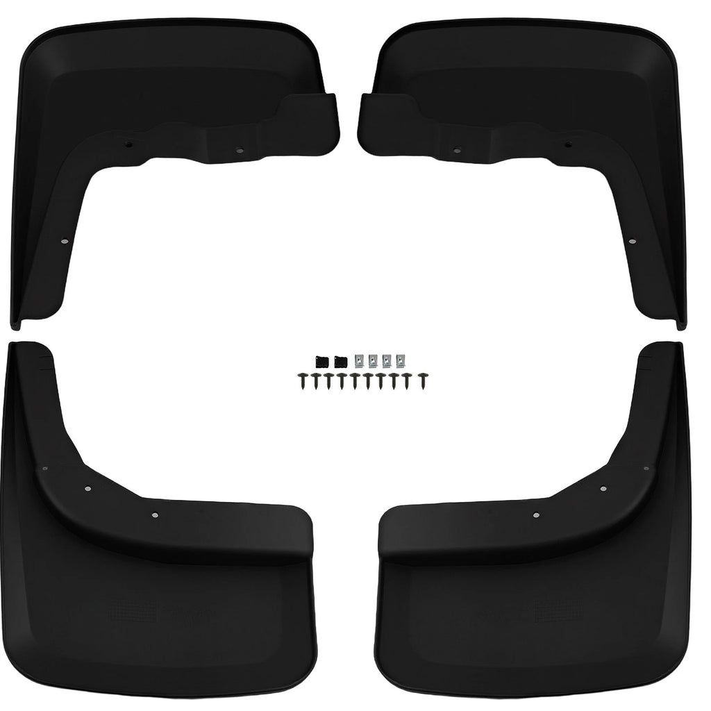 Mud Flaps Protection Kit for Chevrolet Silverado 1500 (2022–2024) Black