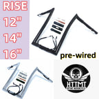 Prewired Road King 1.25" Handlebar for Harley FLHR(C) (2016–2023) 12" 14" 16"