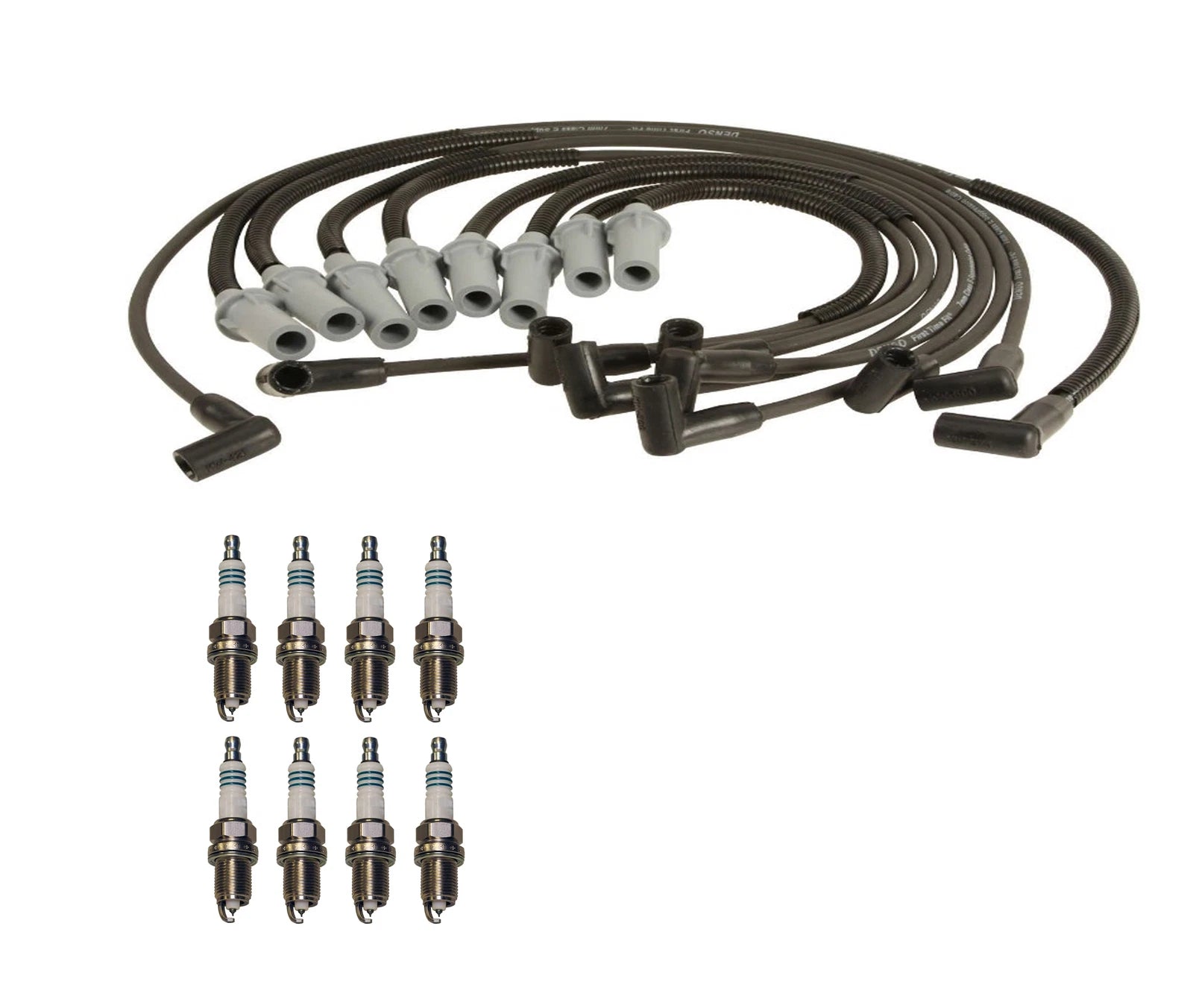 Denso Wire Set & 8 Iridium Power Spark Plugs for Dodge 5.2 5.9 V8 (1994–2003)