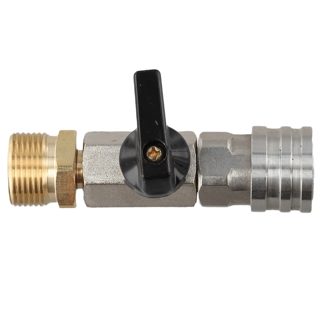 Stainless Steel Ball Valve Hose Switch for Quick Connect (14 Inch)