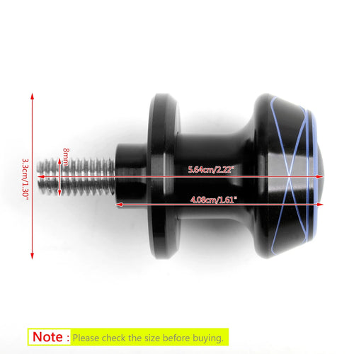 1 Pair 8mm CNC Swingarm Spools for Suzuki Honda (Fits )