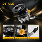 Power Steering Pump with Pulley & Oil Inlet Pipe for Corolla Prizm (1998–2002)
