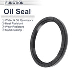 Set of 5 Oil Seal Rotary Shaft Seal Nitrile Rubber 75x90x8mm