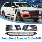 Set of 1 Front Lower Bumper Grille for Audi Q7 (2016–2019) Black ABS