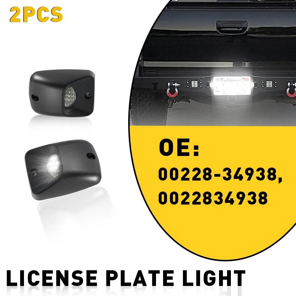 2X LED 18-SMD White License Plate Lights for Toyota Tacoma (1995–2004)