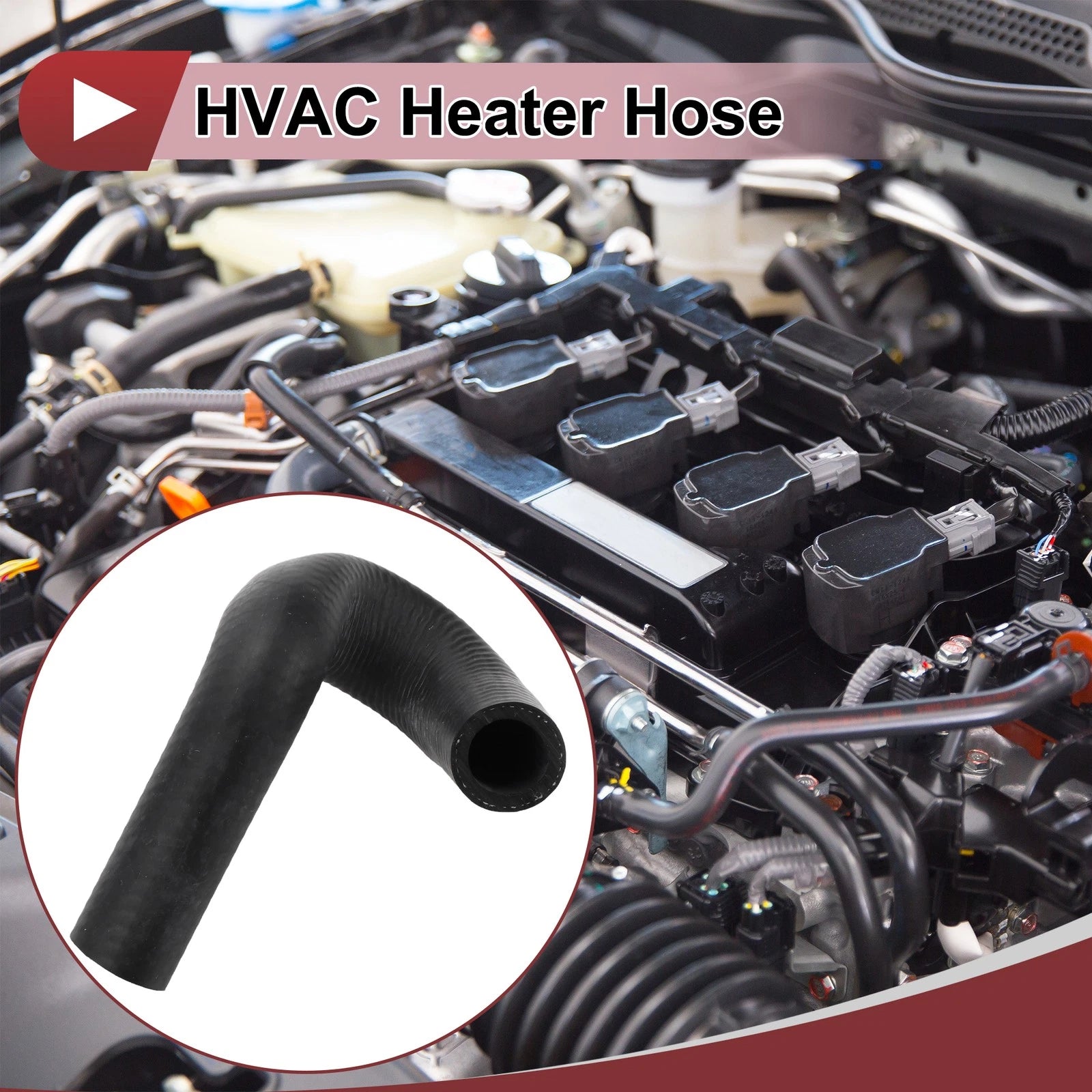 HVAC Heater Hose for Mercedes Benz C250 SLK250 (2012–2015) No. 2712030382 Rubber