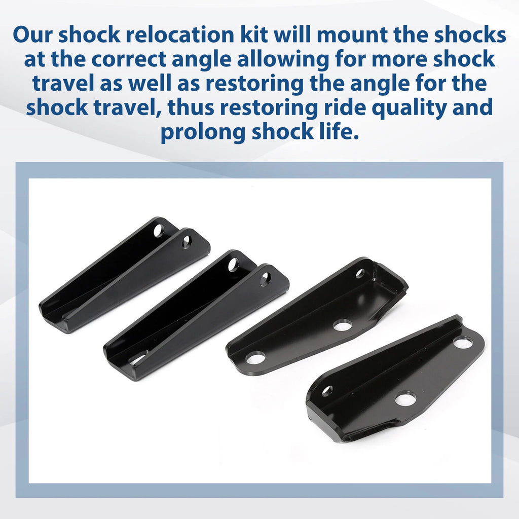 Set of 2 Upper & Lower Rear Shock Brackets for Chevy C10 C20 (1963–1972)