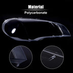 Pair Front Headlight Lens Cover Cap for BMW X5 E70 (2007-2013)