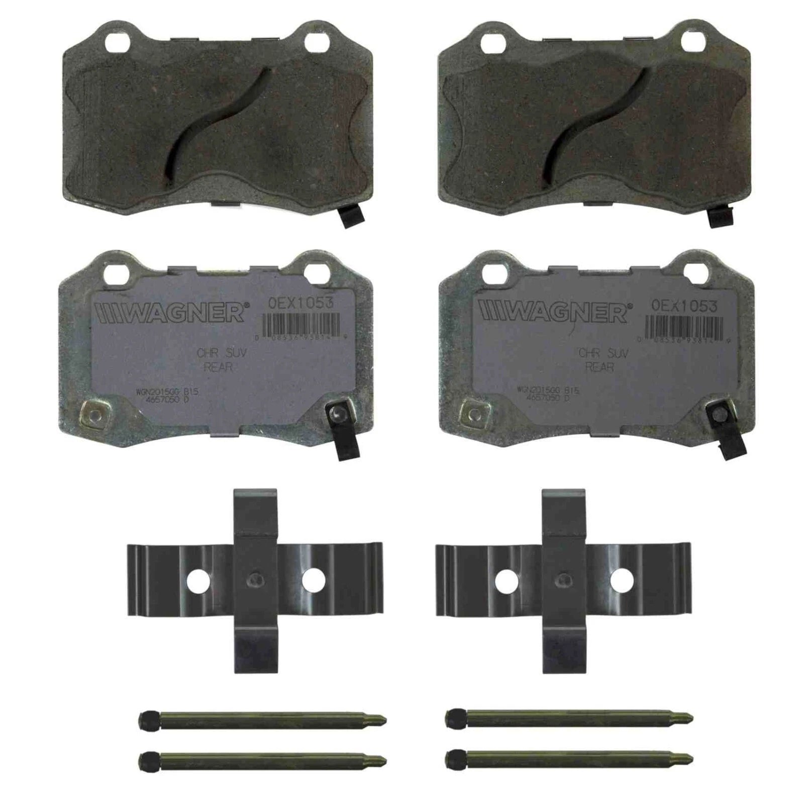 Set of 4 Wagner Ceramic Rear Disc Brake Pads for Tesla Model X (2016–2023)