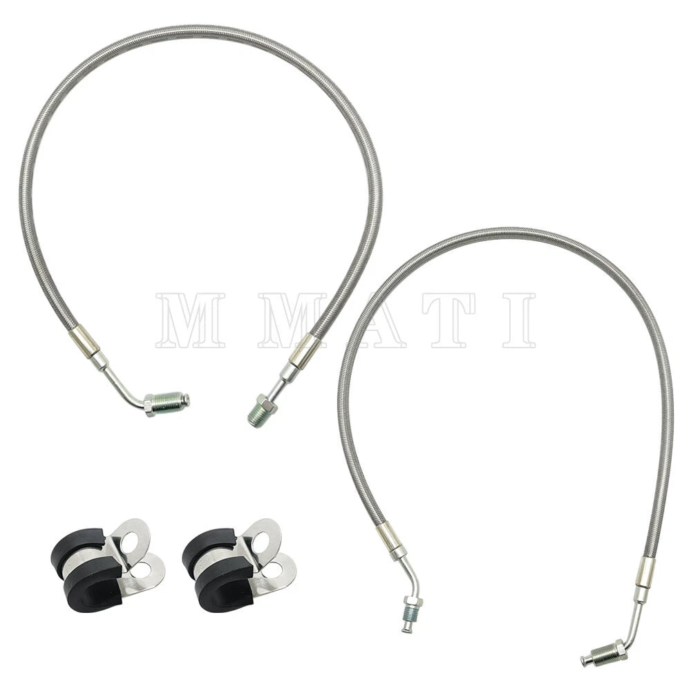 Front Left & Right Brake Line W/Fitting for Polaris Trail Boss 325 330 (2001–2004)