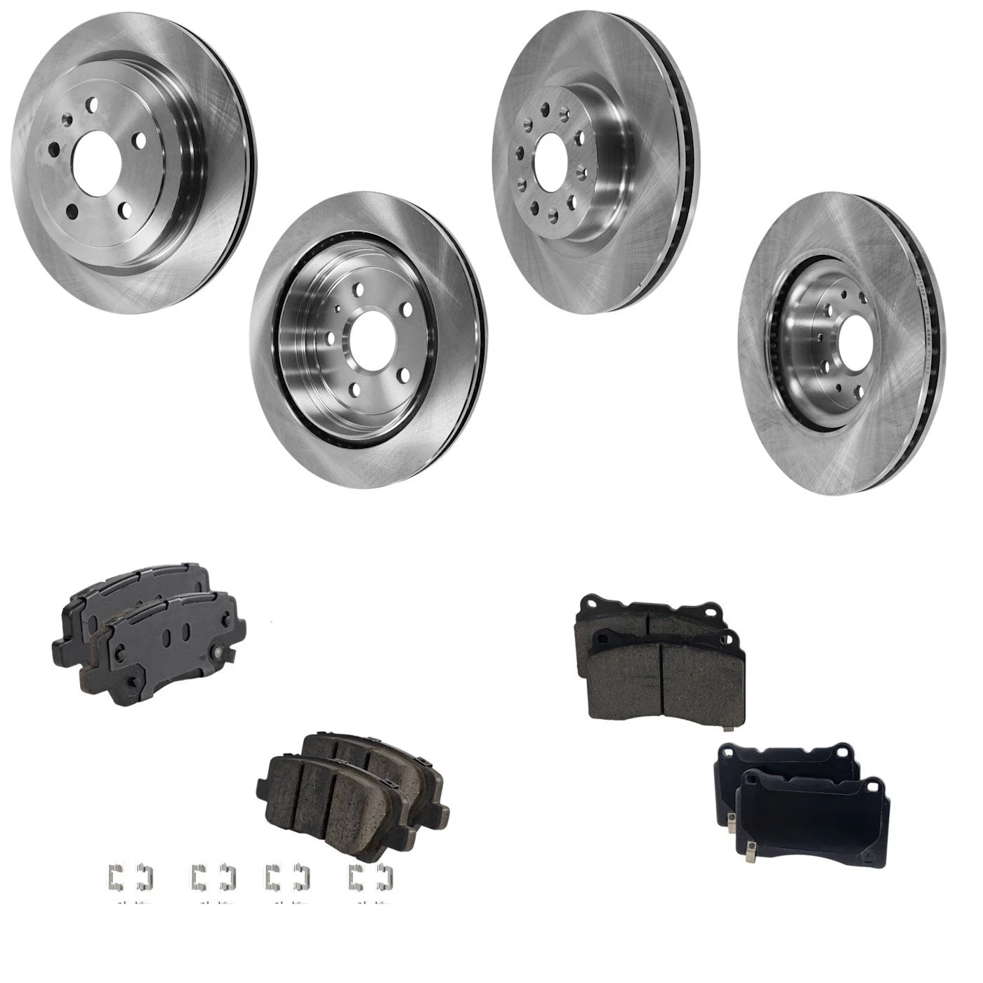 Brake Disc and Pad Kit for Cadillac CTS (2016) - Ceramic Pads, 5 Lugs