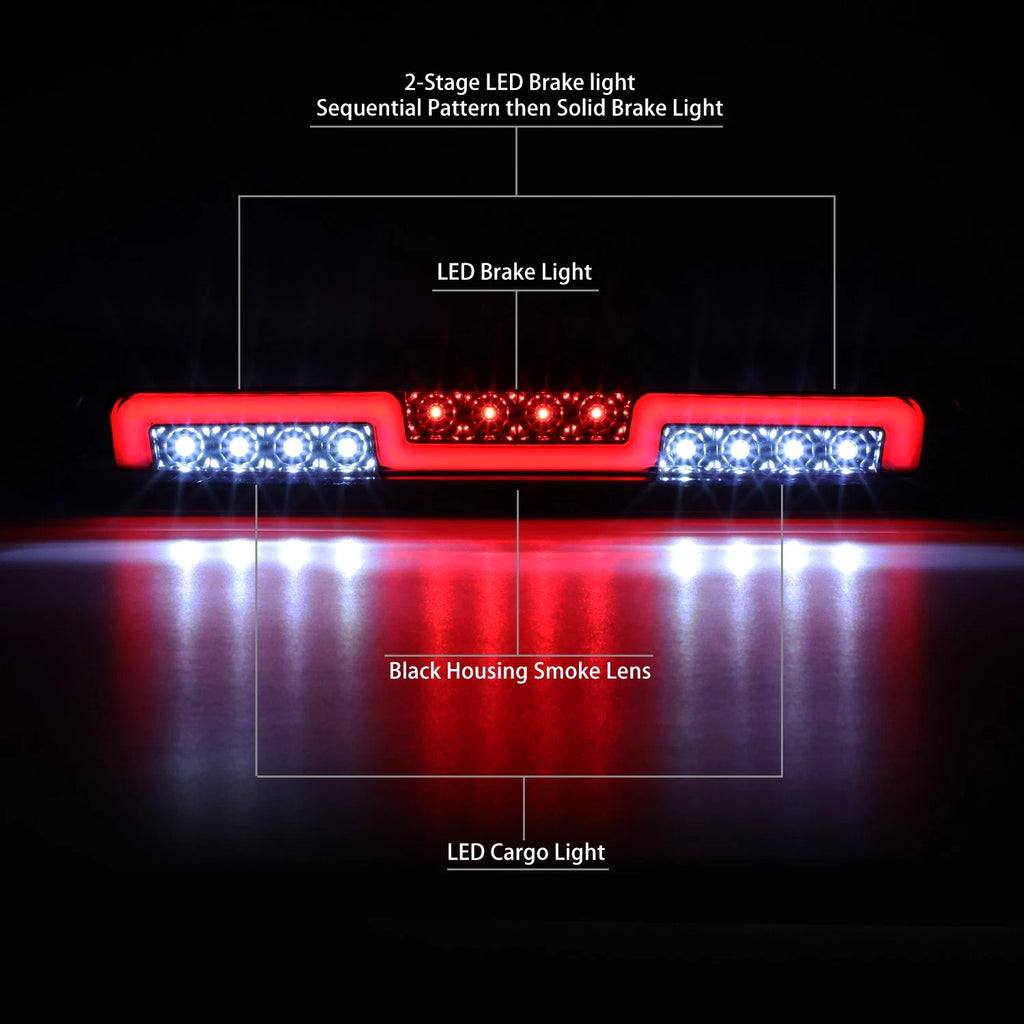 Sequential LED 3rd Brake Tail Light for Silverado Sierra (2007–2014)