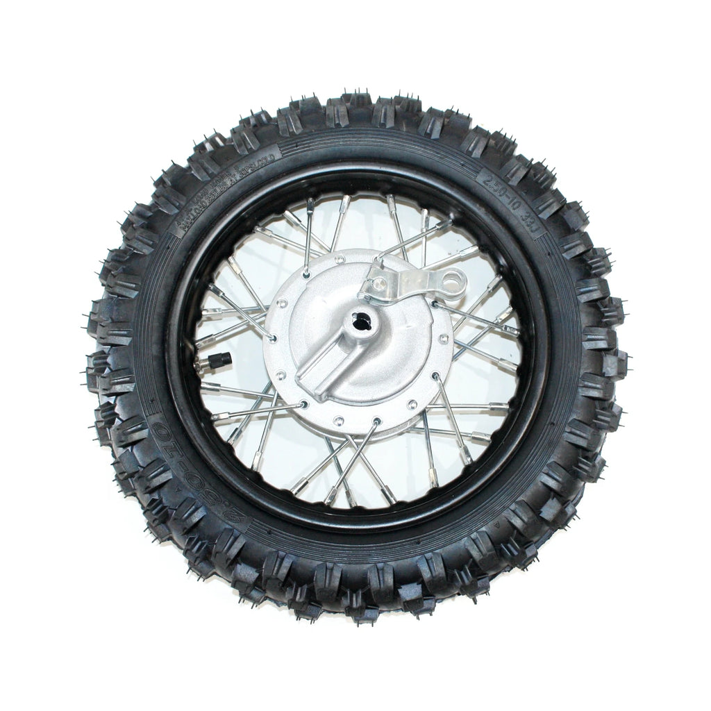 10" Front Drum Brake Wheel Rim + Tyre for PIT PRO Trail Dirt Bike (2.50-10)