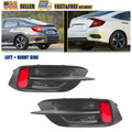 Rear Bumper Reflector Cover Trim for Honda Civic 10th Gen (2016–2021)