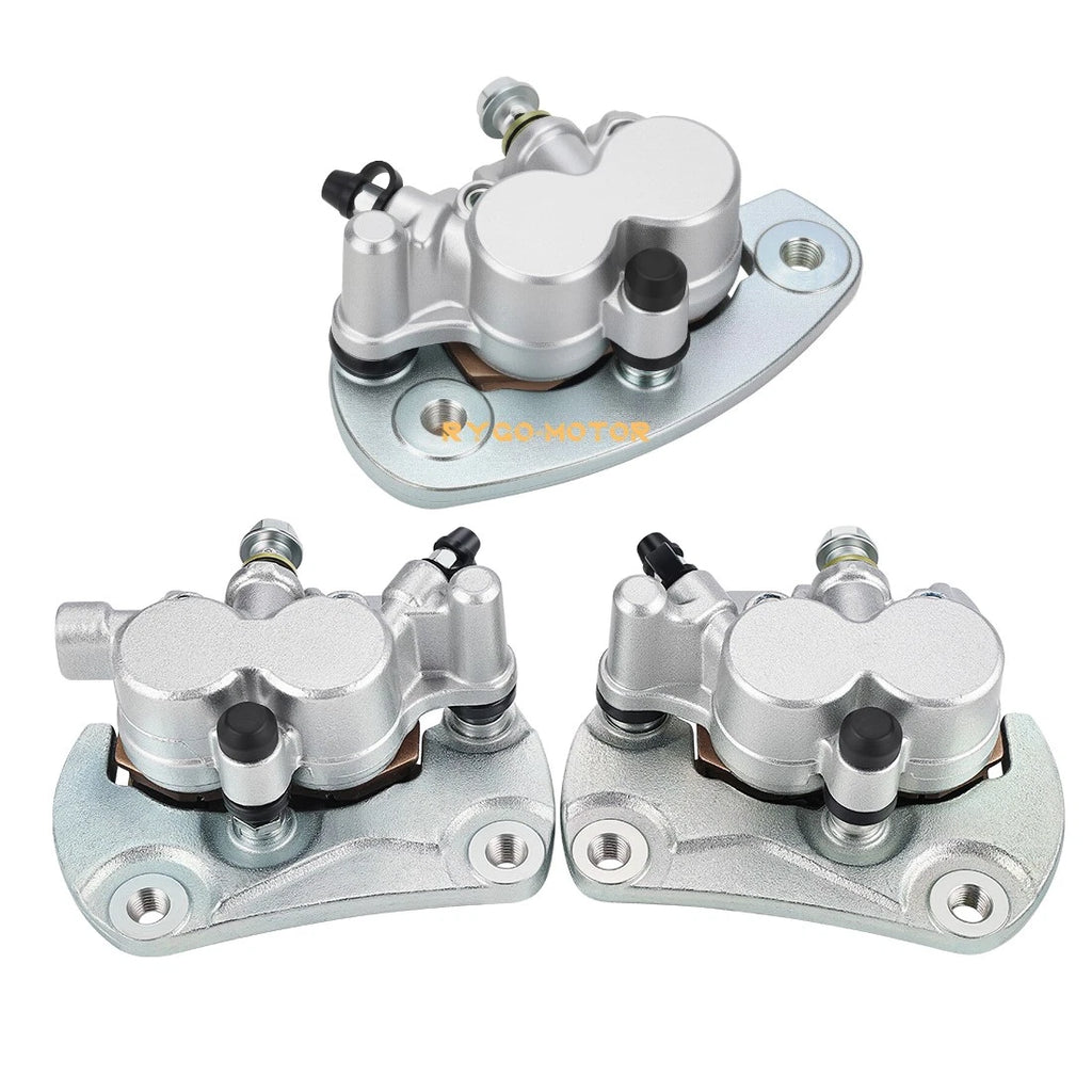 Front & Rear Brake Calipers w/Pads for Can-Am Commander 1000 2011–2018