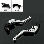 Short Brake Clutch Levers for Kawasaki ZZR/ZX1400 SE (2016–2017) Silver T9