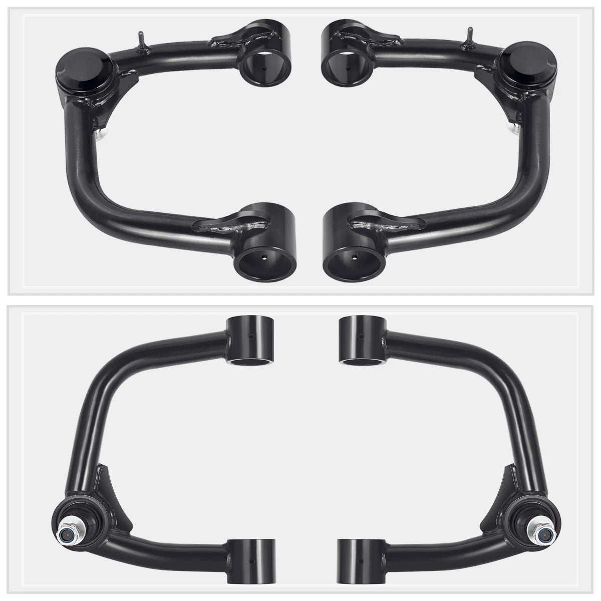 Set of 2 J2 Black Leveling Front Upper Control Arms for Tacoma (2005–2022)