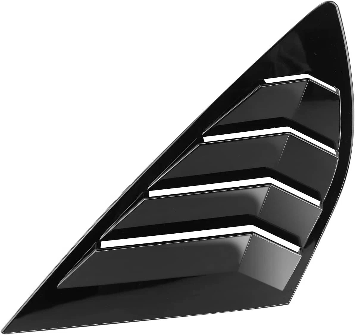 Gloss Black Rear Side Window Louver Shutter Cover for Ford Fusion Sedan (2013–2022)