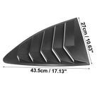 1 Pair Rear Side Window Louvers Cover for Toyota 86 (2013–2021) Matte Black